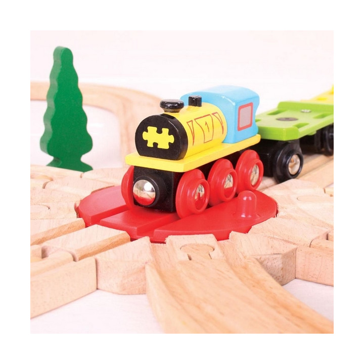 Bigjigs Rail Točna s 8 výjezdy