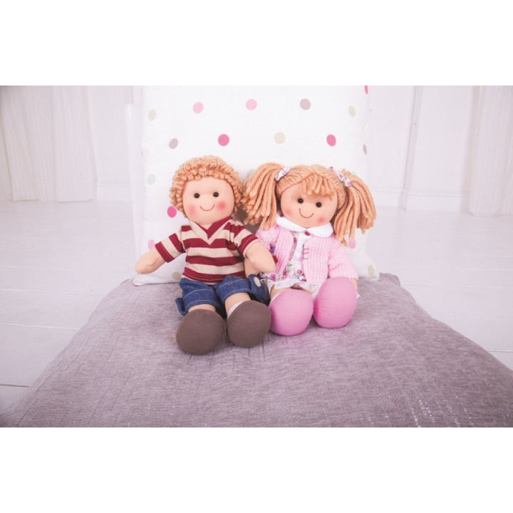 Bigjigs Toys Látková panenka Harry 28 cm