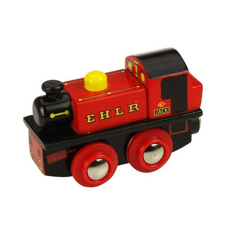 Bigjigs Rail Dřevěná replika lokomotivy EHLR Jack