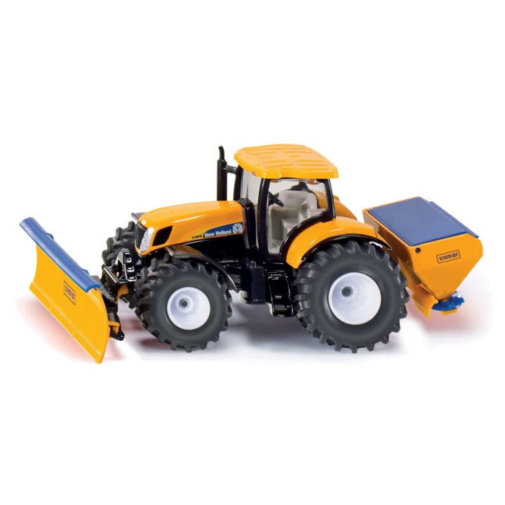 SIKU Super 2940 - Traktor s přední radlicí a sypačem soli, 1:50