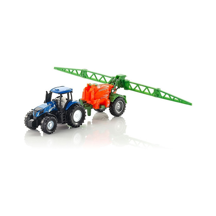 SIKU Super 1668 - Traktor s přívěsem na rozprašování hnojiva