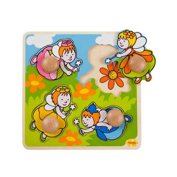 Bigjigs Toys Vkládací puzzle víly