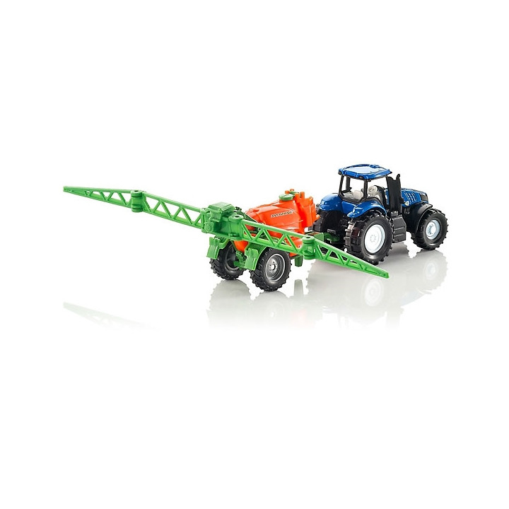 SIKU Super 1668 - Traktor s přívěsem na rozprašování hnojiva