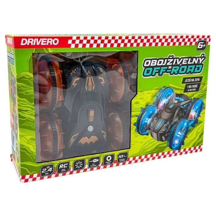 DRIVERO RC Obojživelný offroad, oranžový
