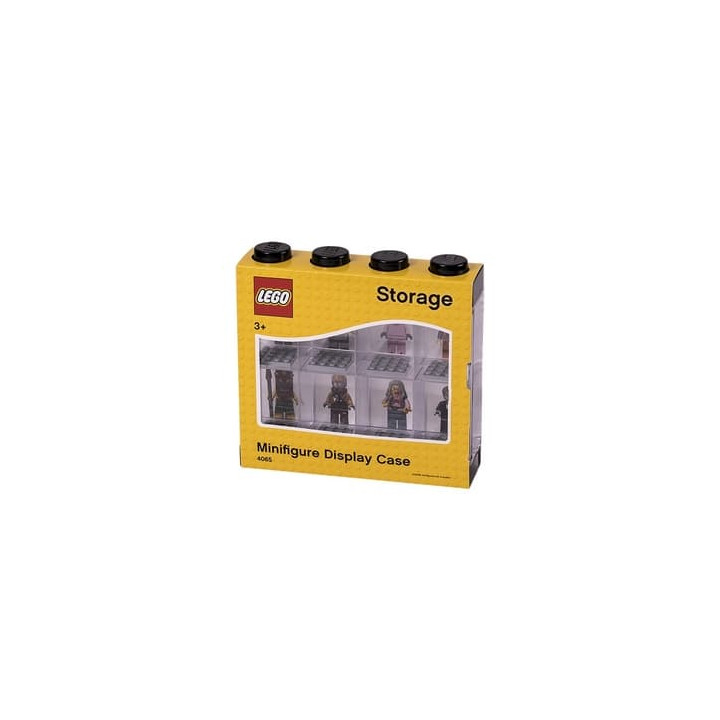 LEGO sběratelská skříňka na 8 minifigurek - černá
