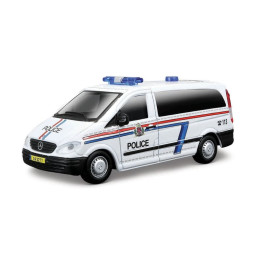 Bburago - EMERGENCY Vozidlo záchranné služby - Mercedes-Benz Vito, Policie, 1:50