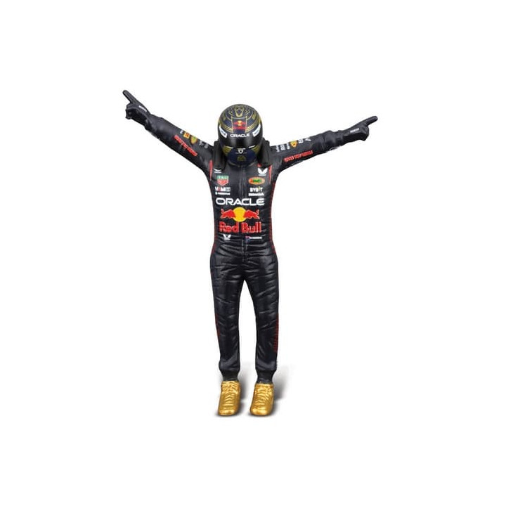 Bburago - RACE Formule F1 s figurkou jezdce, Oracle Red Bull Racing RB19 (2023),  1 Verstappen, 1:24