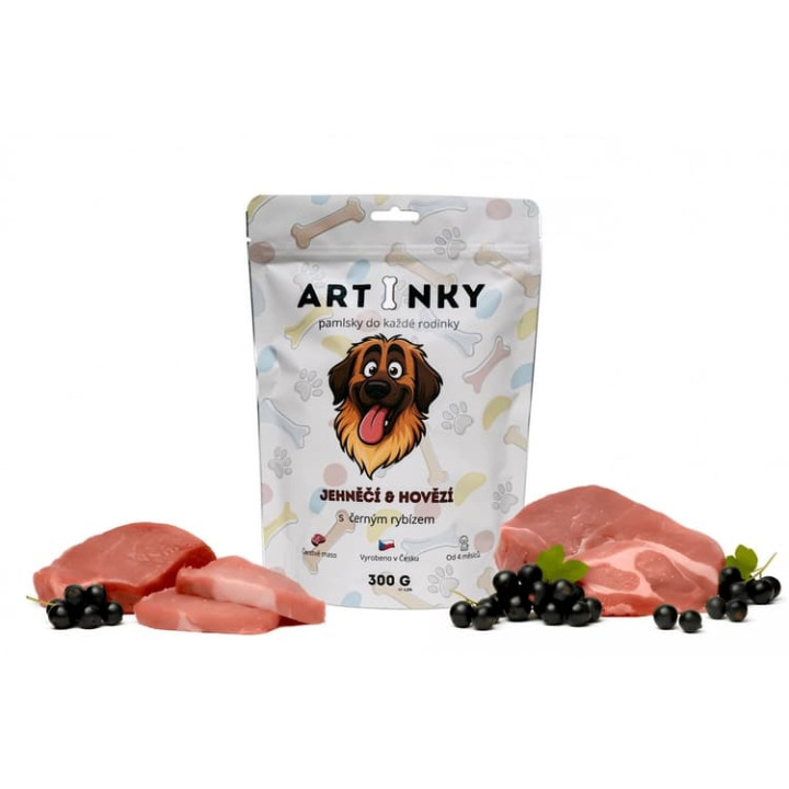 ARTINKY Jehněčí & Hovězí s černým rybízem 300g