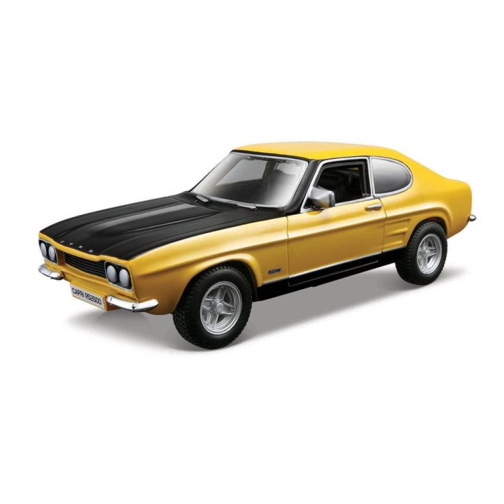 Bburago - Auta HOBBY, Ford Capri RS2600 (1970), žlutá, 1:32