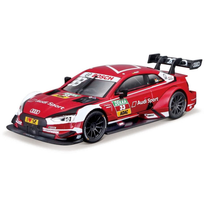 Bburago - RACE, Audi Sport RS 5 DTM 2018,  33 René Rast, červená, 1:32