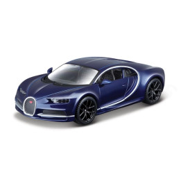 Bburago - Auta HOBBY, Bugatti Chiron, tmavě modrá metalíza, 1:32