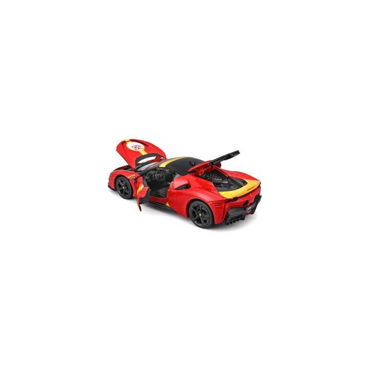 Bburago - RACE+PLAY, Ferrari SF90 STRADALE ASSETTO FIORANO, červená 1:18