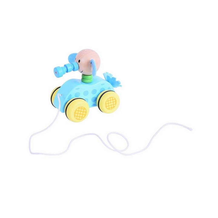 Bigjigs Toys Tahací hračka na provázku slůně