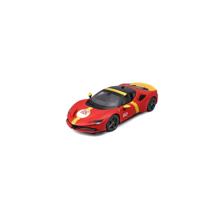 Bburago - RACE+PLAY, Ferrari SF90 STRADALE ASSETTO FIORANO, červená 1:18