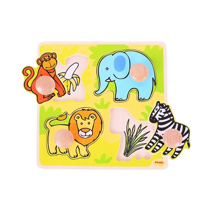Bigjigs Toys Vkládací puzzle safari