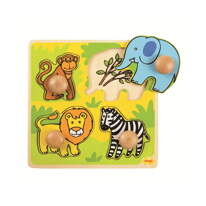 Bigjigs Toys Vkládací puzzle safari