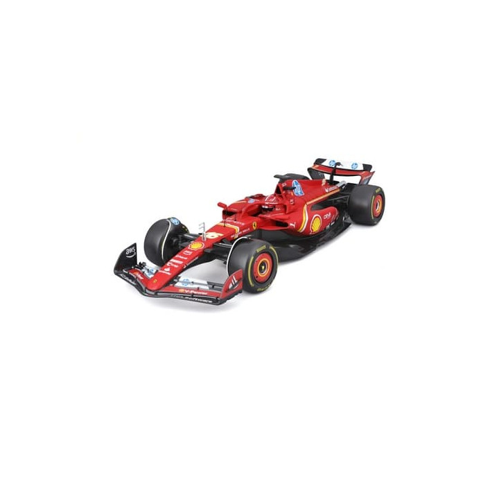 Bburago - FORMULA RACING, Ferrari SF-24 (2024) v dekorativním boxu,  16 Charles Leclerc, 1:18