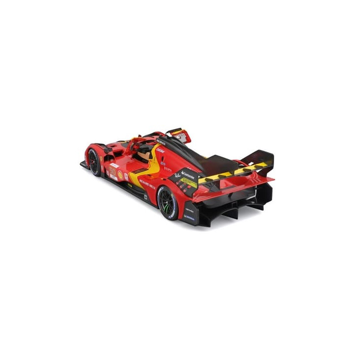 Bburago - RACING, Ferrari 499P - 24H Le Mans Champion 2024 v dekorativním boxu, 1:18
