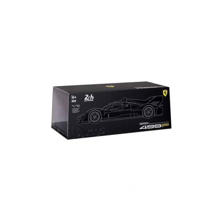 Bburago - RACING, Ferrari 499P - 24H Le Mans Champion 2024 v dekorativním boxu, 1:18