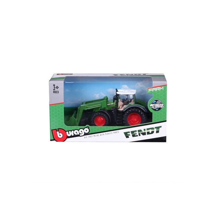 Bburago - FARMLAND, Fendt 1050 Vario s předním nakladačem, 10 cm