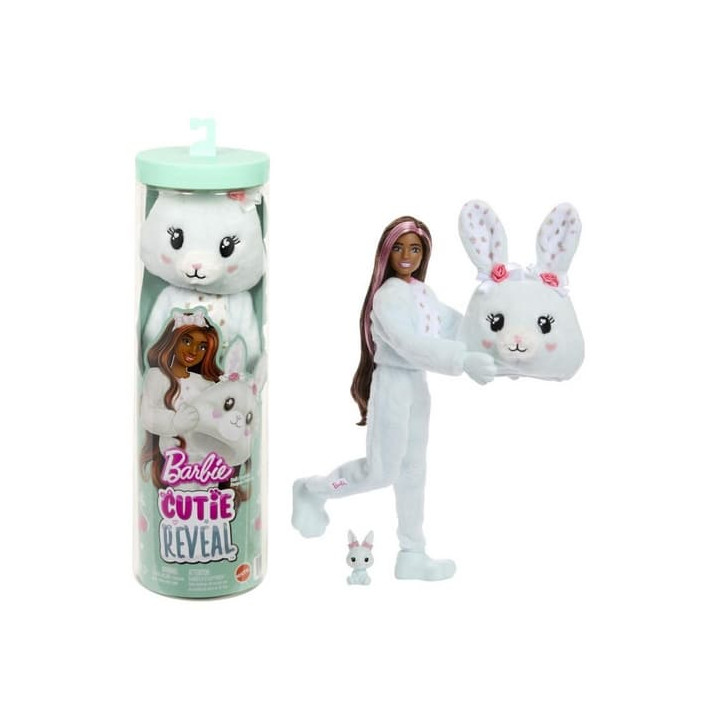Barbie Cutie reveal Barbie sladké mašle - mintový králíček
