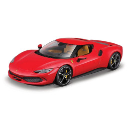 Bburago - RACE+PLAY, Ferrari 296 GTB, červená, 1:18