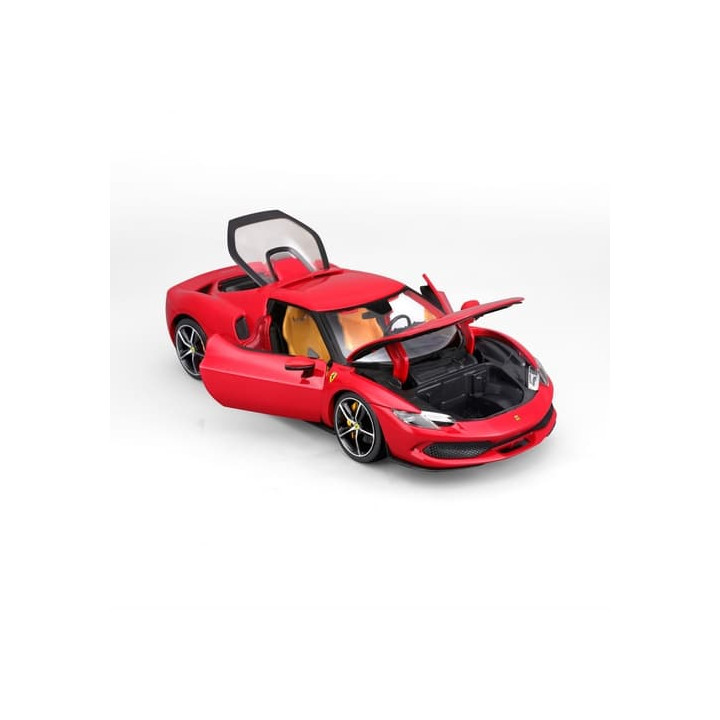Bburago - RACE+PLAY, Ferrari 296 GTB, červená, 1:18