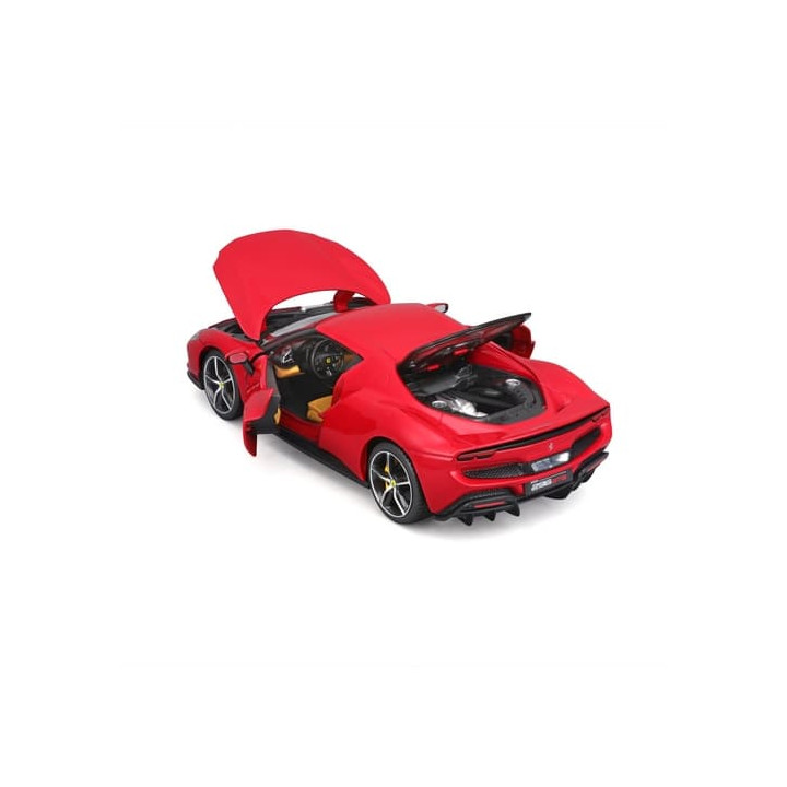 Bburago - RACE+PLAY, Ferrari 296 GTB, červená, 1:18