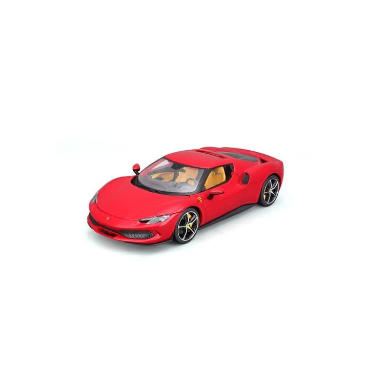 Bburago - RACE+PLAY, Ferrari 296 GTB, červená, 1:18
