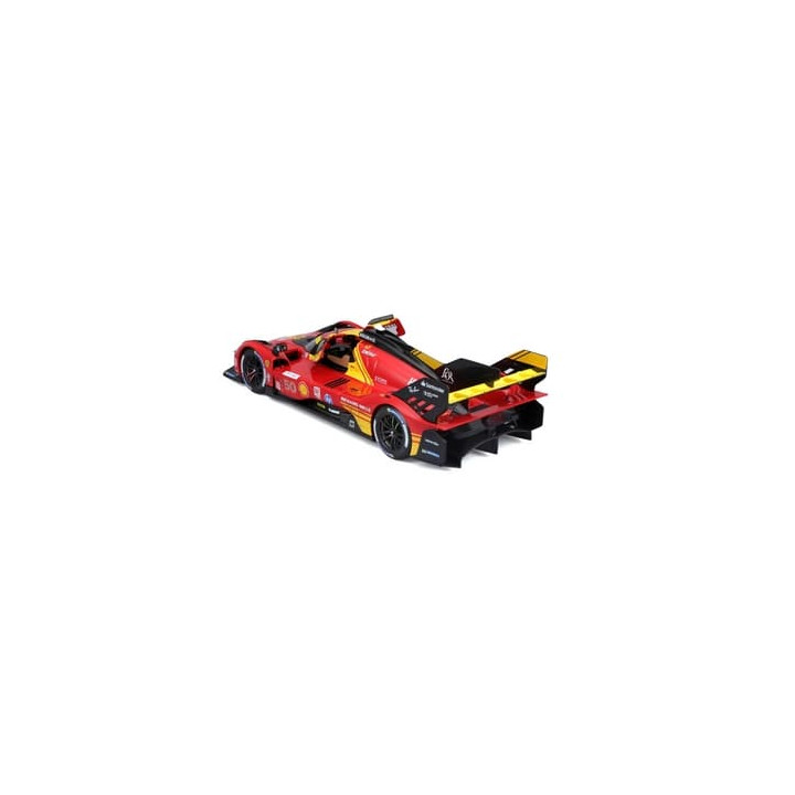 Bburago - RACING, Ferrari 499P - 24h Le Mans Champion 2024, červená, 1:24