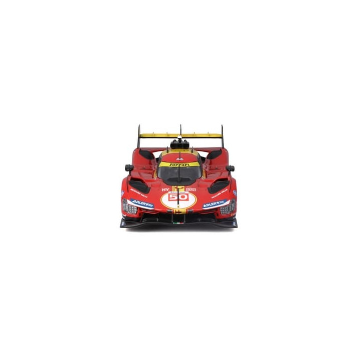 Bburago - RACING, Ferrari 499P - 24h Le Mans Champion 2024, červená, 1:24