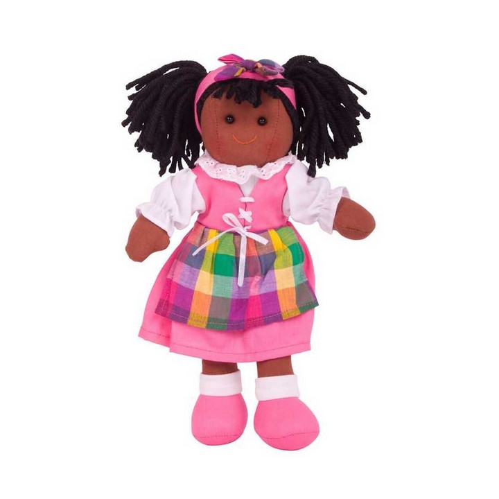 Bigjigs Toys Látková panenka Jessika 28 cm