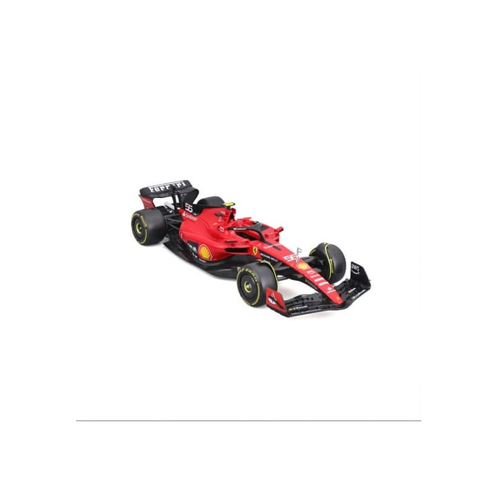 Bburago - FORMULA RACING, F1 Ferrari SF-23 (2023) s figurkou jezdce,  55 Carlos Sainz, 1:24