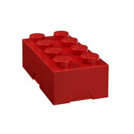 LEGO box na svačinu 100 x 200 x 75 mm - červená