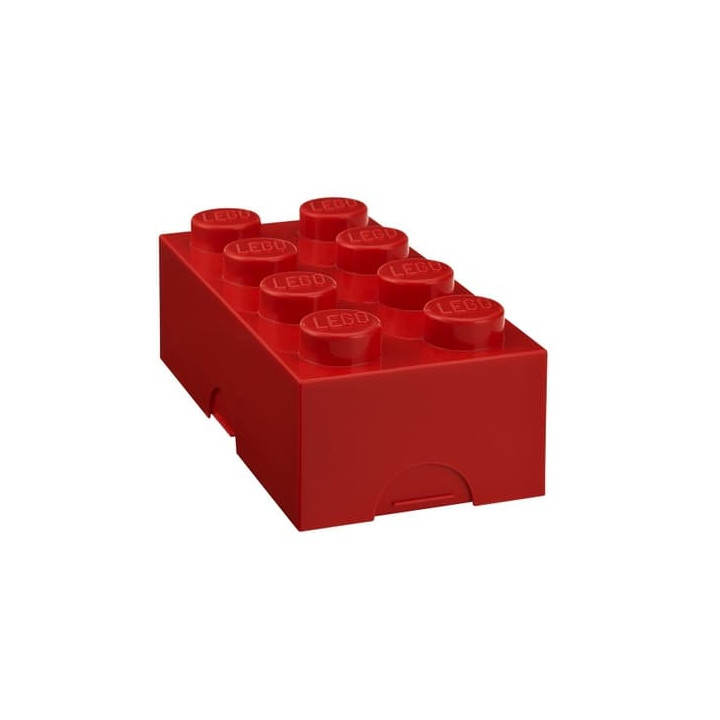 LEGO box na svačinu 100 x 200 x 75 mm - červená