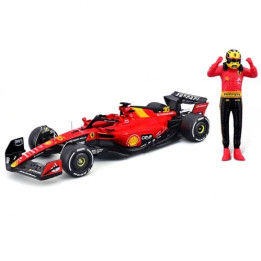 Bburago - FORMULA RACING, F1 Ferrari SF-23 (2023) s figurkou jezdce,  16 Charles Leclerc, 1:24