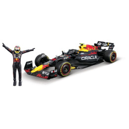 Bburago - RACE Formule F1 s figurkou jezdce, Oracle Red Bull Racing RB19 (2023), 11  Peréz, 1:24