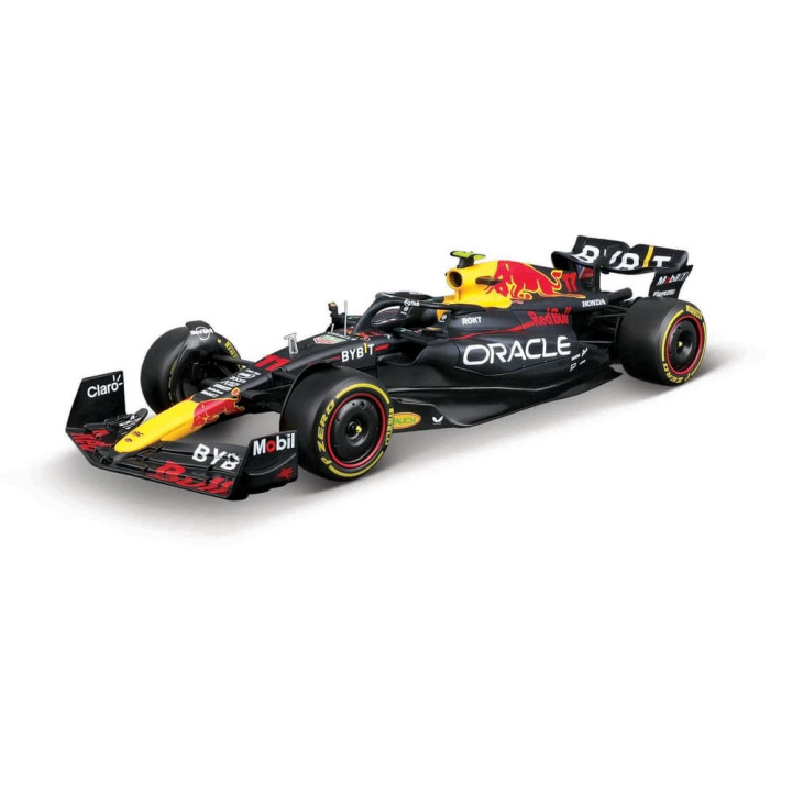 Bburago - RACE Formule F1 s figurkou jezdce, Oracle Red Bull Racing RB19 (2023), 11  Peréz, 1:24