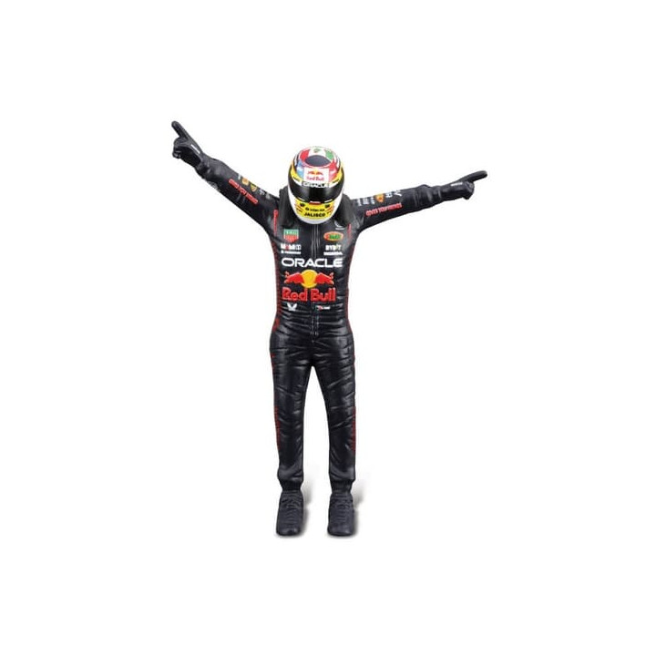 Bburago - RACE Formule F1 s figurkou jezdce, Oracle Red Bull Racing RB19 (2023), 11  Peréz, 1:24