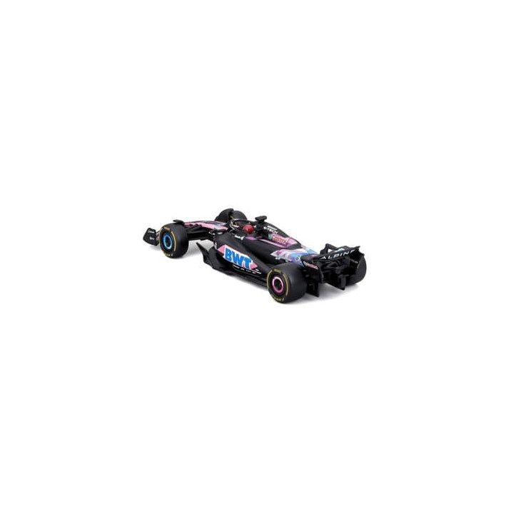 Bburago - RACE Formule F1 v dekorativním boxu, Team Alpine A524 (2024),  31 Esteban Ocon, 1:43