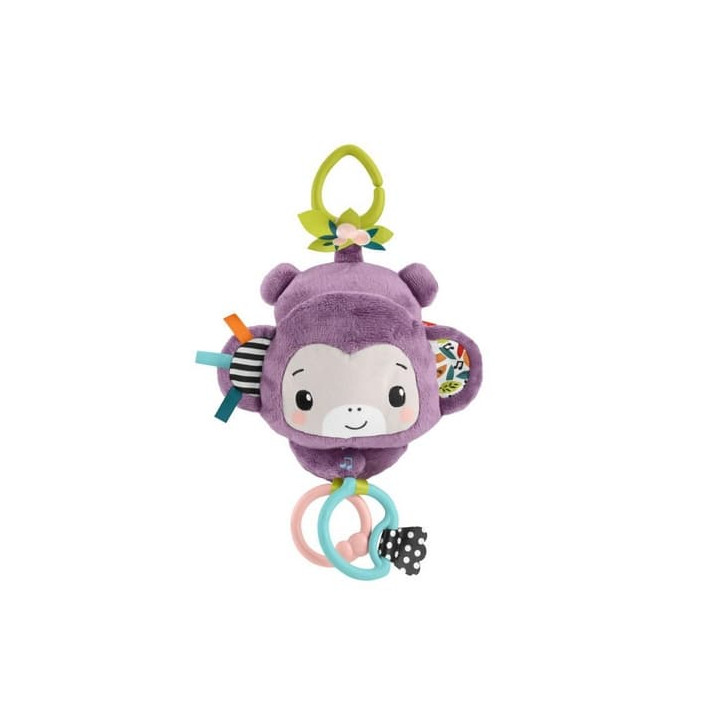 Fisher Price Závěsná fialová opička se zvuky