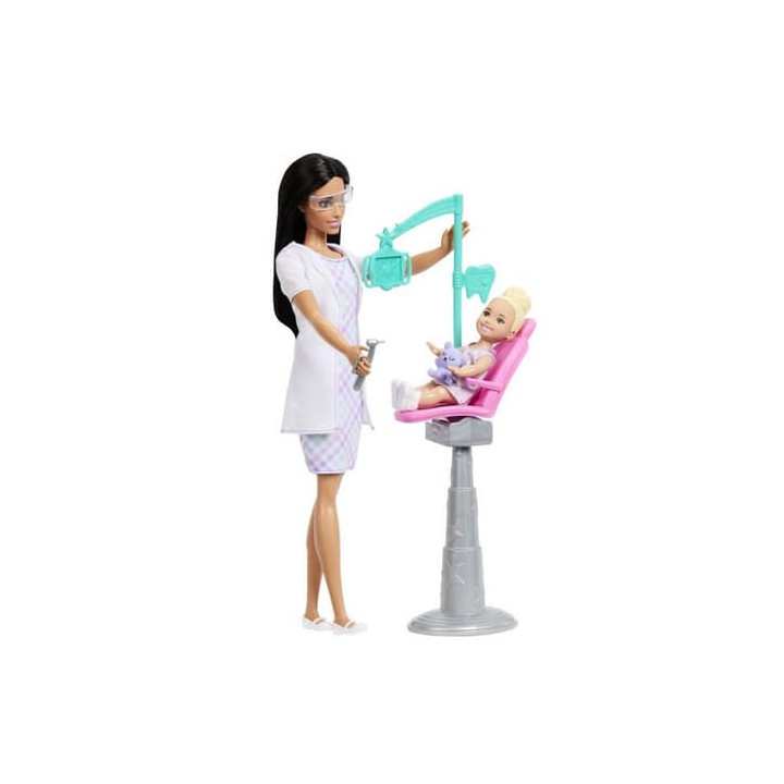 Barbie herní set povolání - zubařka černovláska
