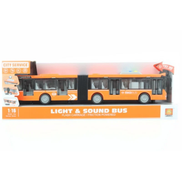 Autobus kloubový oranžový na baterie