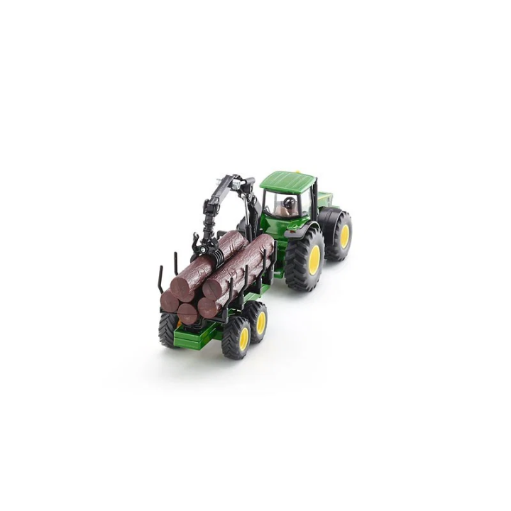 SIKU Farmer 1954 - Traktor John Deere s lesním přívěsem 1:50