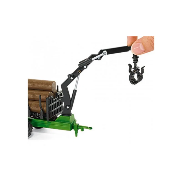 SIKU Farmer 1954 - Traktor John Deere s lesním přívěsem 1:50