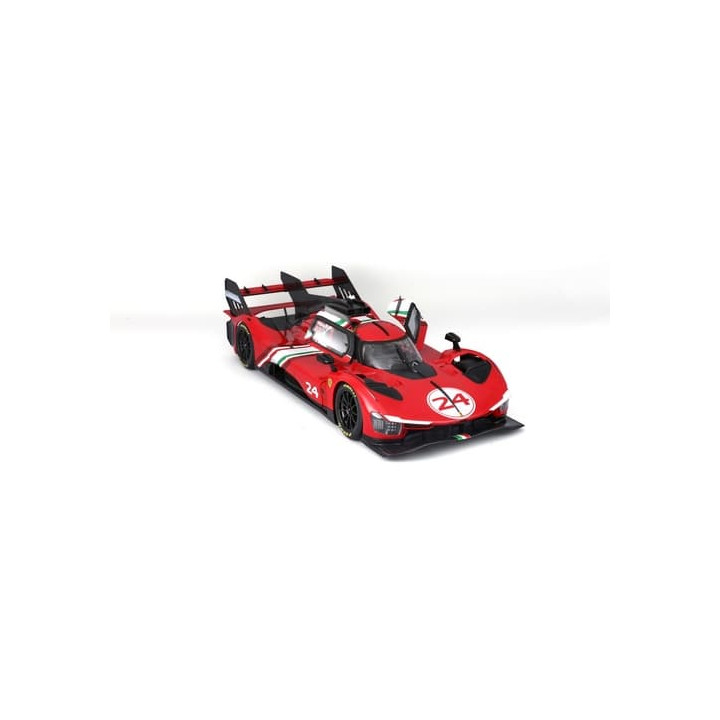 Bburago - RACING, FERRARI 499P MODIFICATA, červená, 1:18