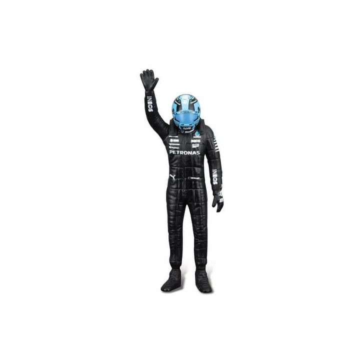 Bburago - RACE Formule F1 s figurkou jezdce, Mercedes-AMG W14 E Performance (2023)  63 Russell, 1:24