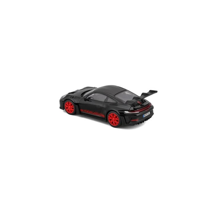 Bburago - RACE, Porsche 911 GT3 RS v dekorativním boxu, černá, 1:43