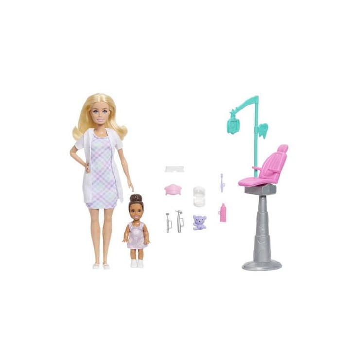 Barbie herní set povolání - zubařka blondýnka