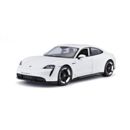 Bburago - Auta HOBBY, Porsche Taycan Turbo S, bílá, 1:24